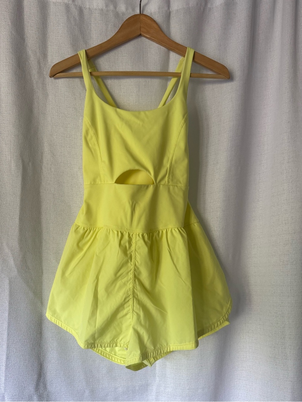 FP Movement by Free People Yellow Tennis Romper